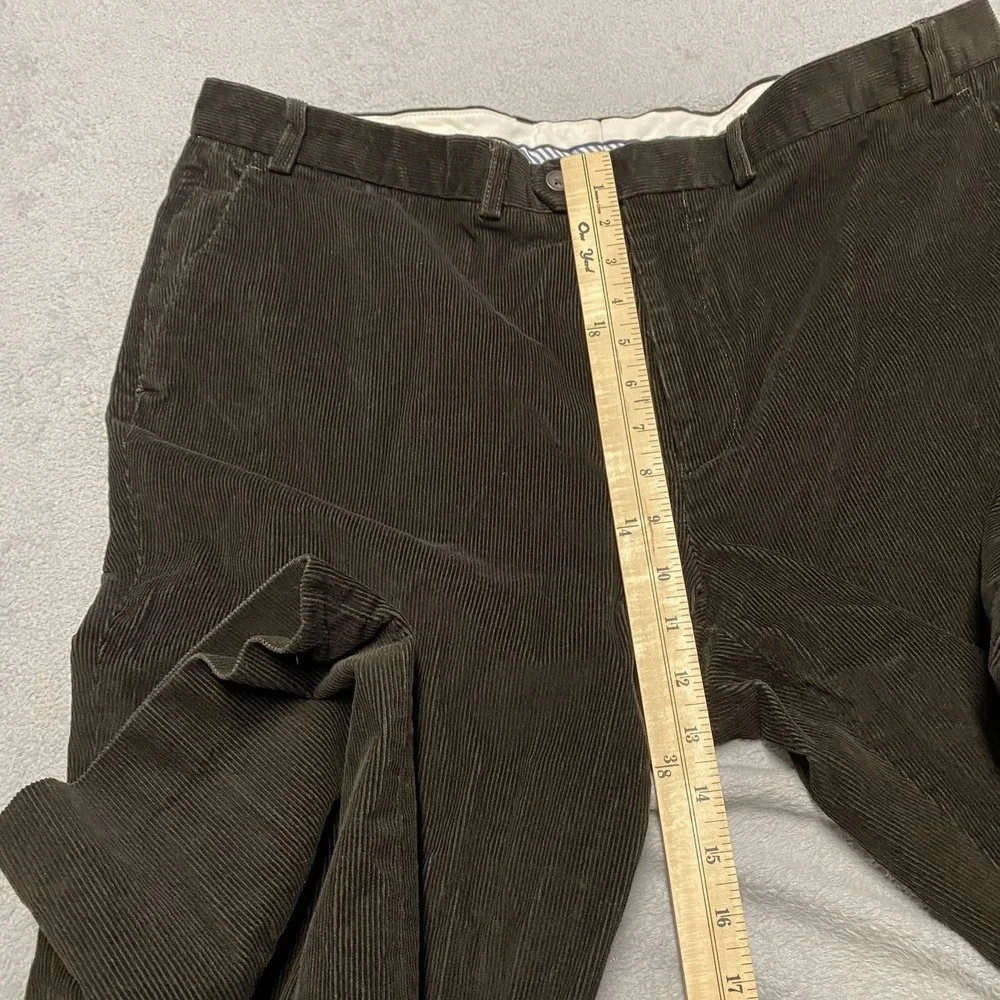 Lauren Ralph Lauren Corduroy Pants Mens 38x31 Chocolate Brown Flat Front Preppy